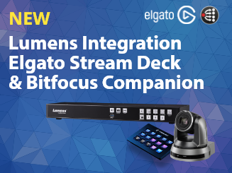 Lumens捷揚光電  PTZ Cameras and Media Processor Integrate with the Elgato Stream Deck and Bitfocus Companion