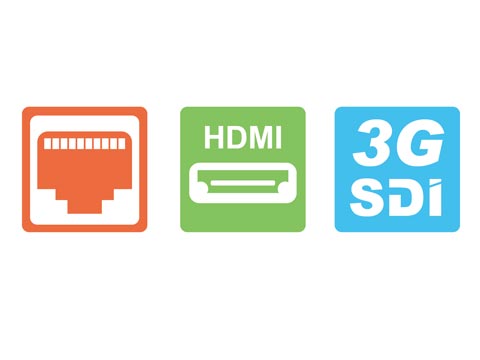3G-SDI, HDMI, IP 